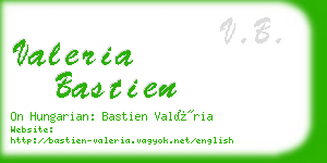 valeria bastien business card